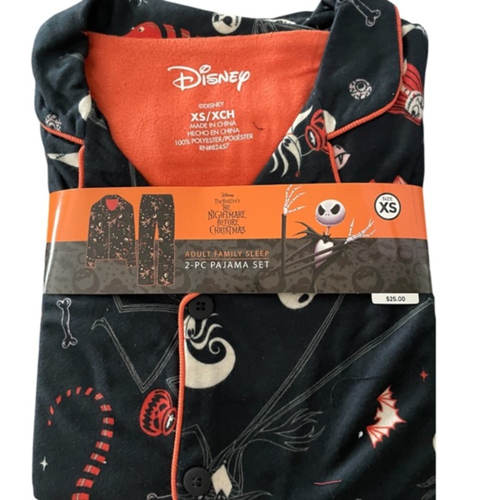 Disney The Nightmare Before Christmas Adult Sleep 2-piece Pajama Set - Picture 1 of 1